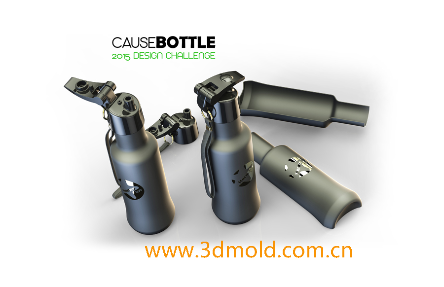 便携式水瓶3D打印模型4